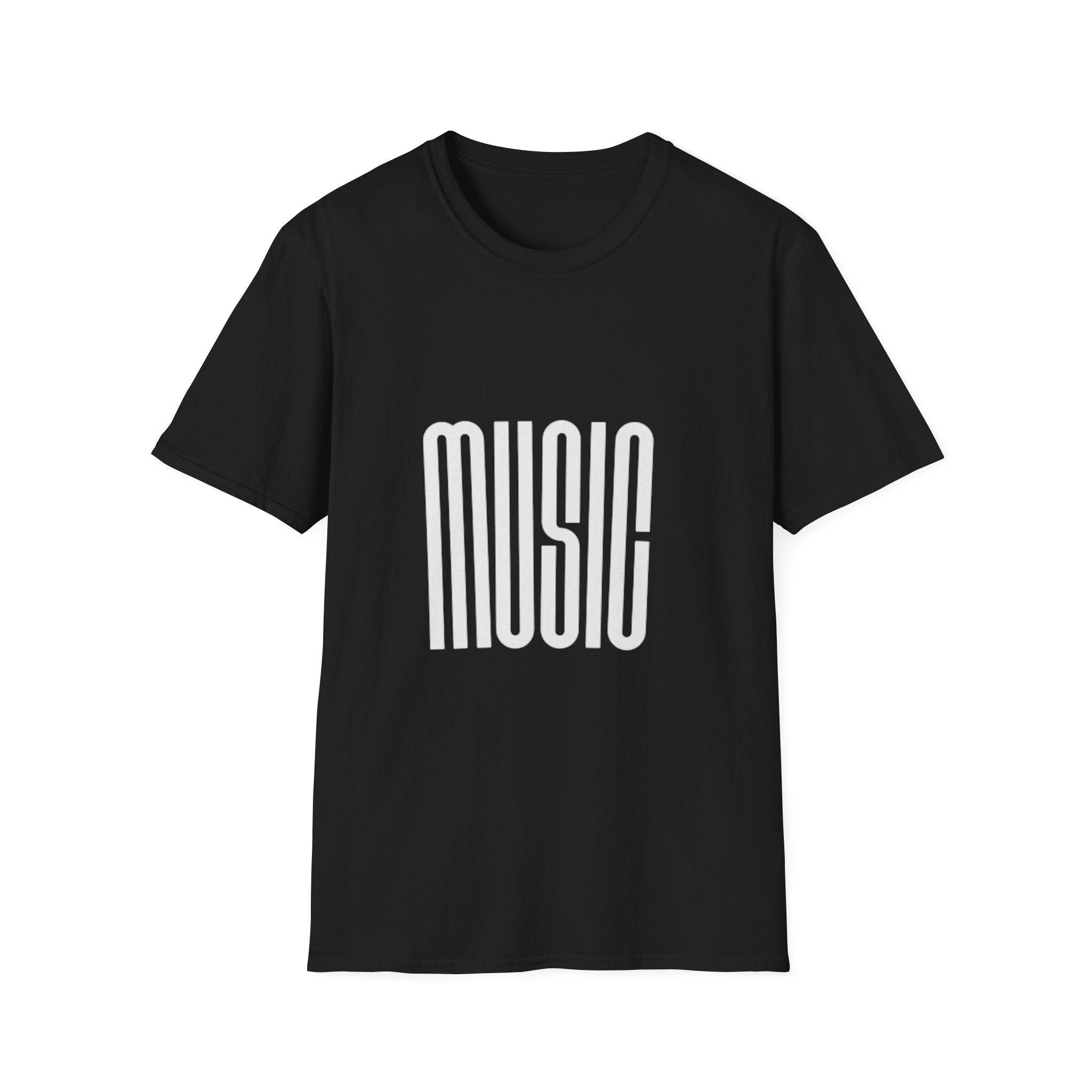 Music Graphic T‑Shirt — Retro Tall Lettering Tee