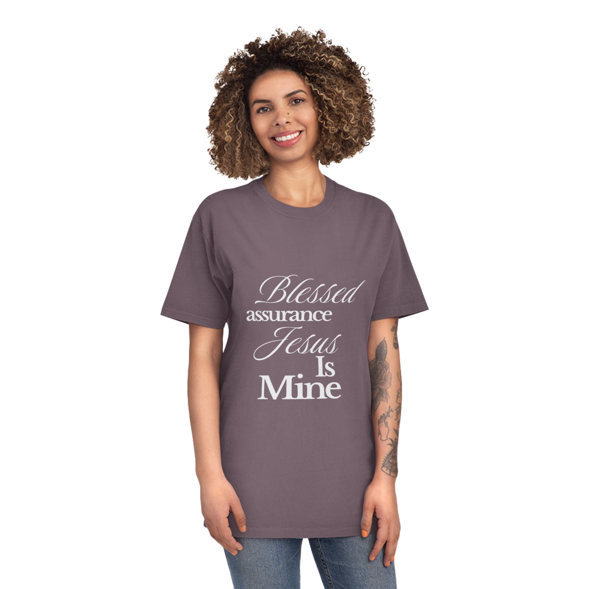 Blessed Assurance "Jesus Is Mine" T-Shirt — Christian Faith Tee