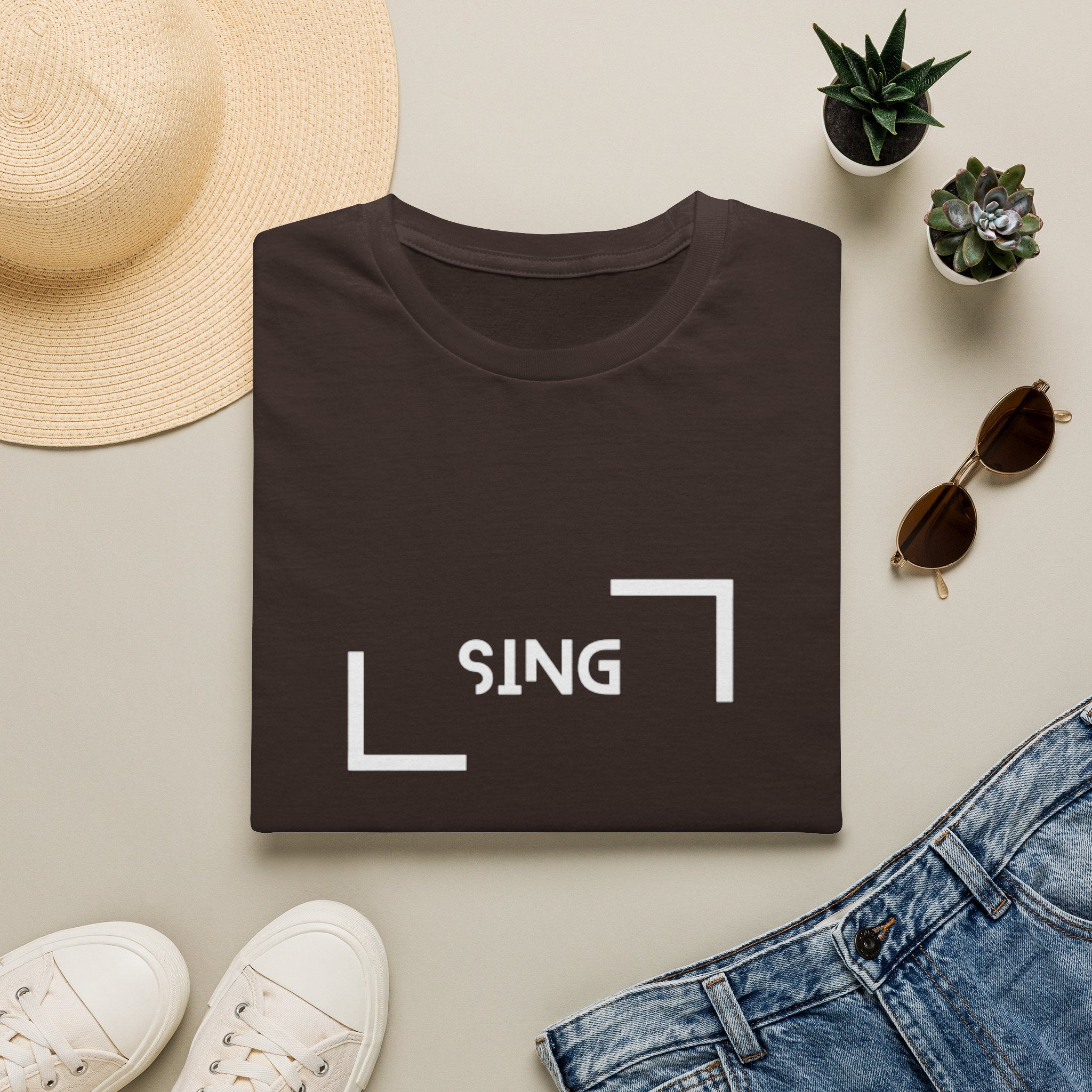 Sing Framed Logo T‑Shirt