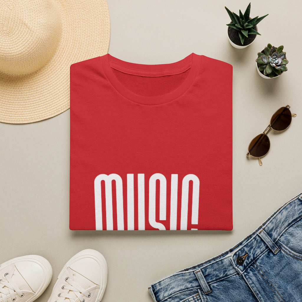 Music Graphic T‑Shirt — Retro Tall Lettering Tee