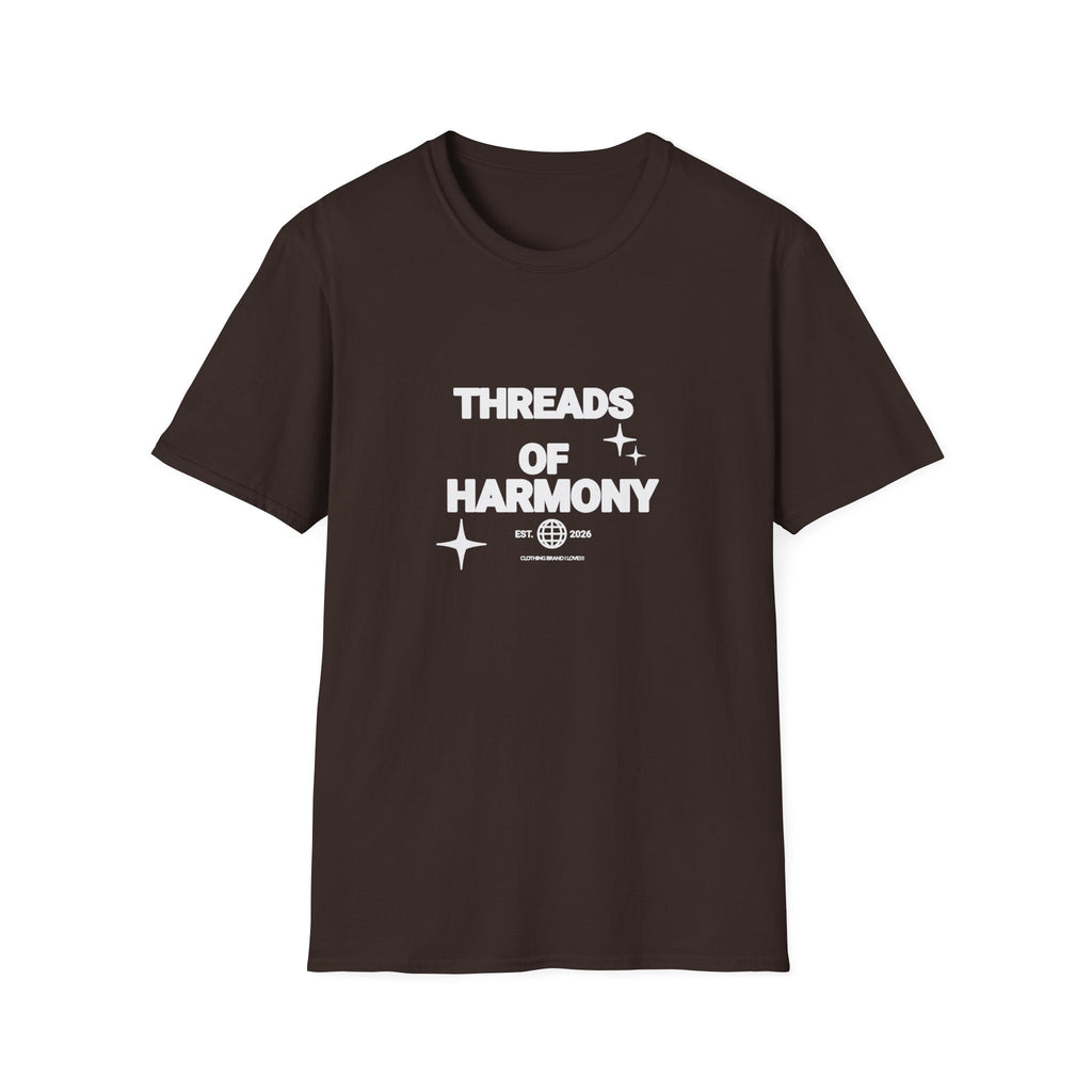 Threads of Harmony T-Shirt — Minimalist Music & Unity Tee