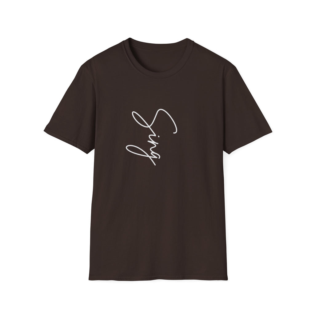 T-Shirt – Script 'Sing' Minimalist Graphic Tee