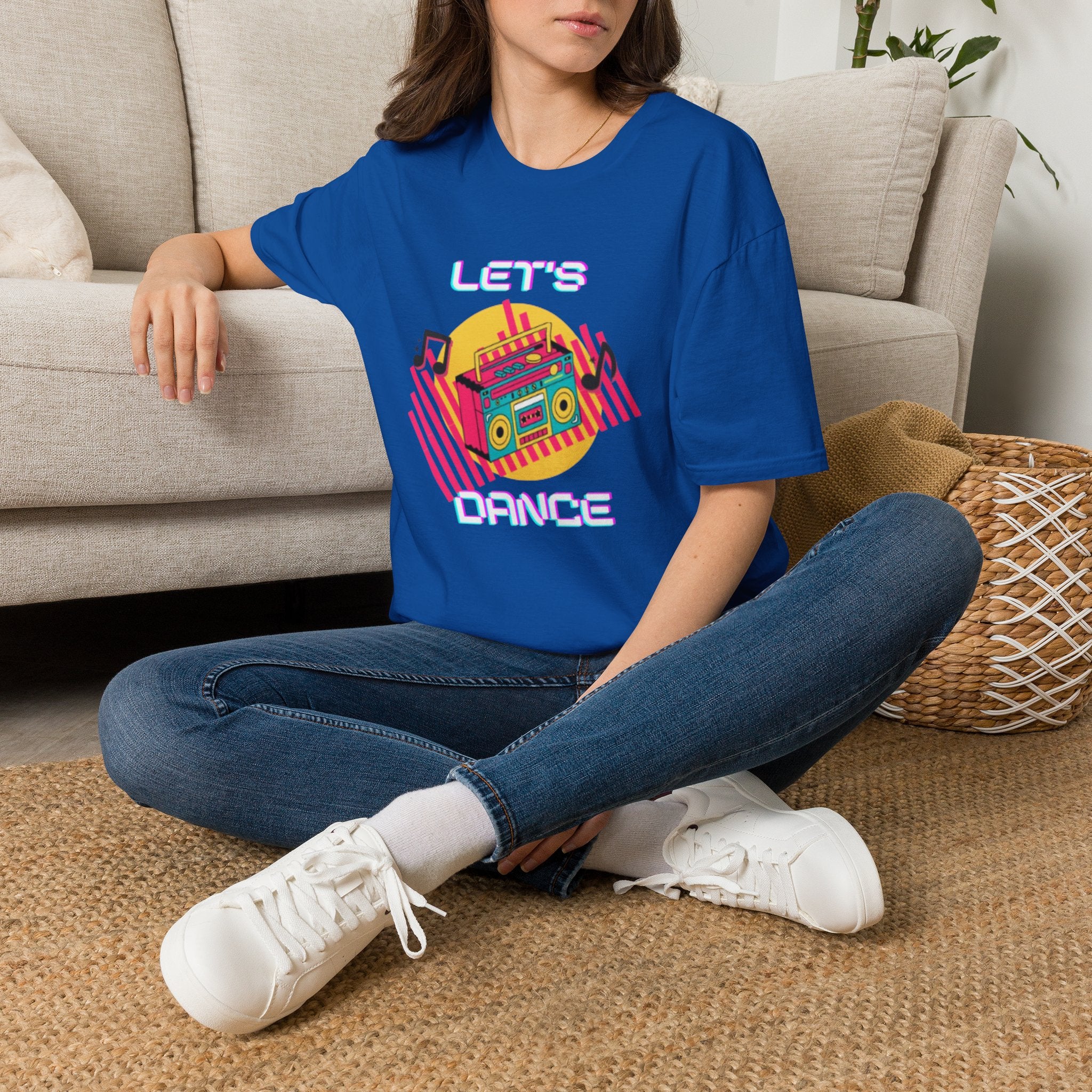 Retro Boombox "Let's Dance" T-Shirt