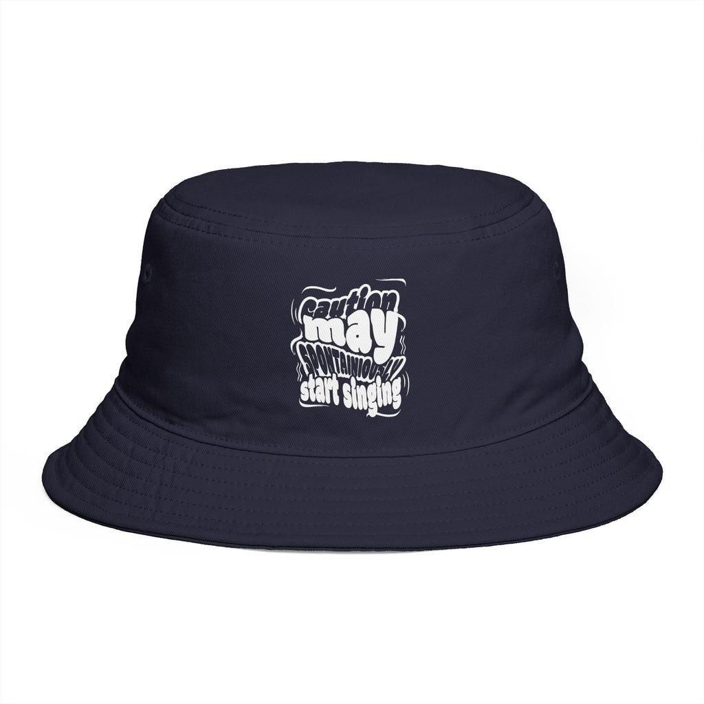 Bucket Hat — Retro 'Southern Sunday' Graphic Brown Sun Hat