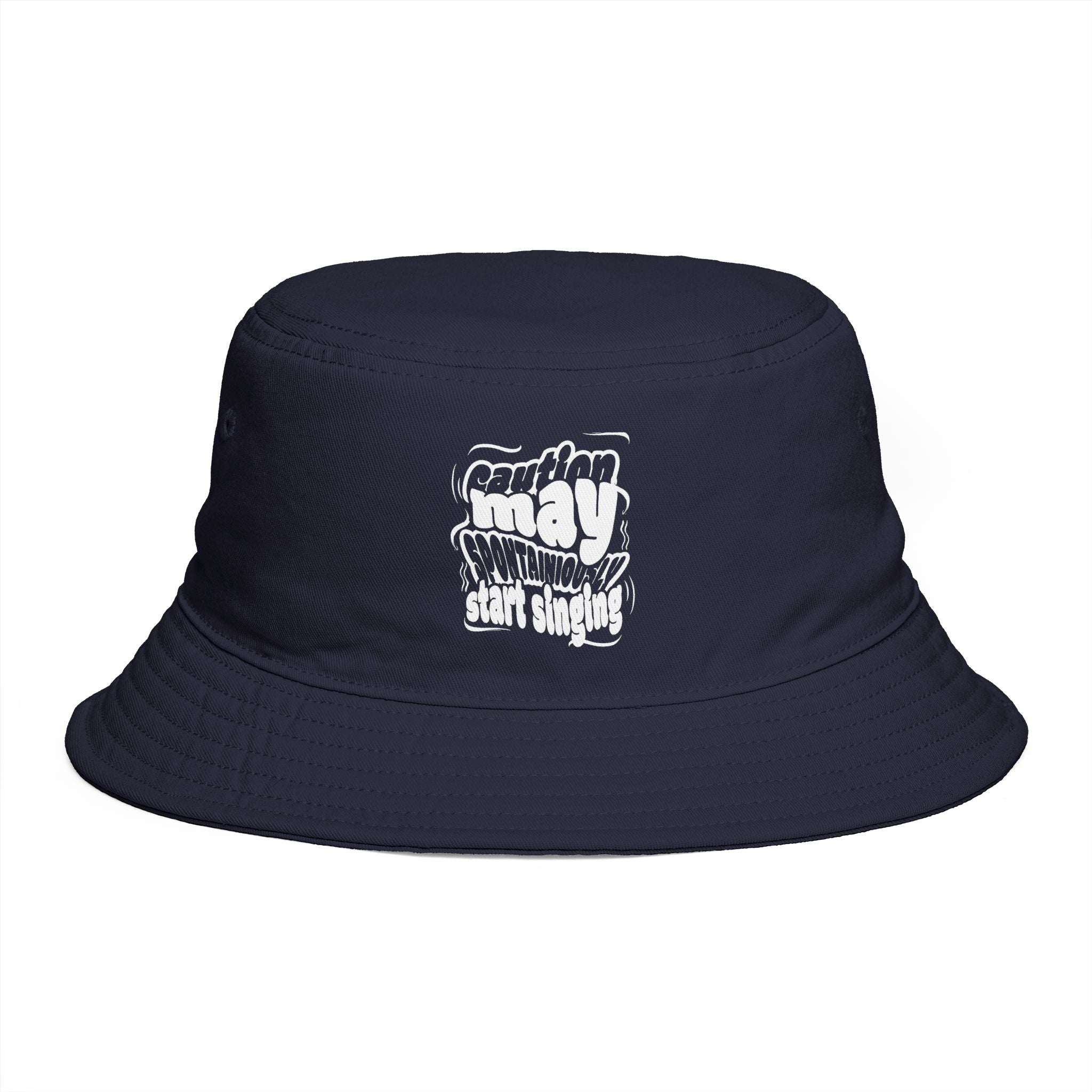 Bucket Hat — Retro 'Southern Sunday' Graphic Brown Sun Hat