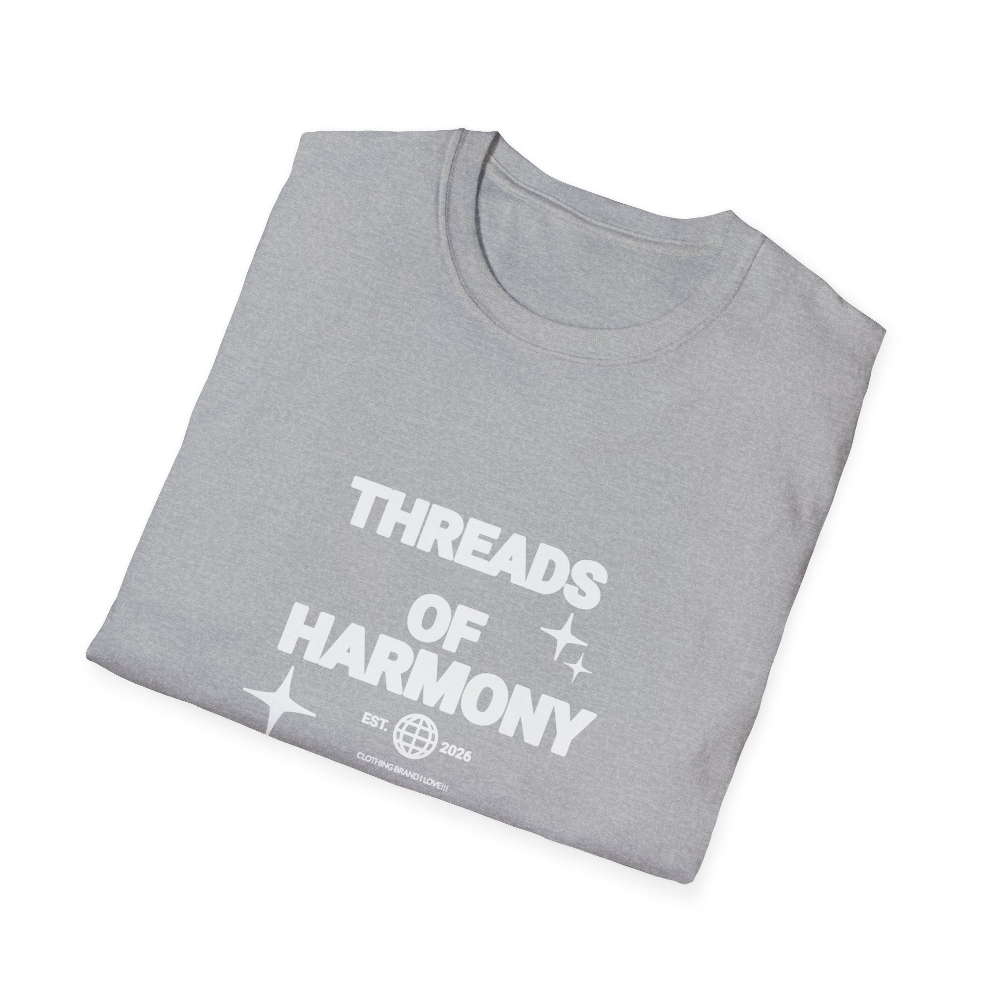 Threads of Harmony T-Shirt — Minimalist Music & Unity Tee
