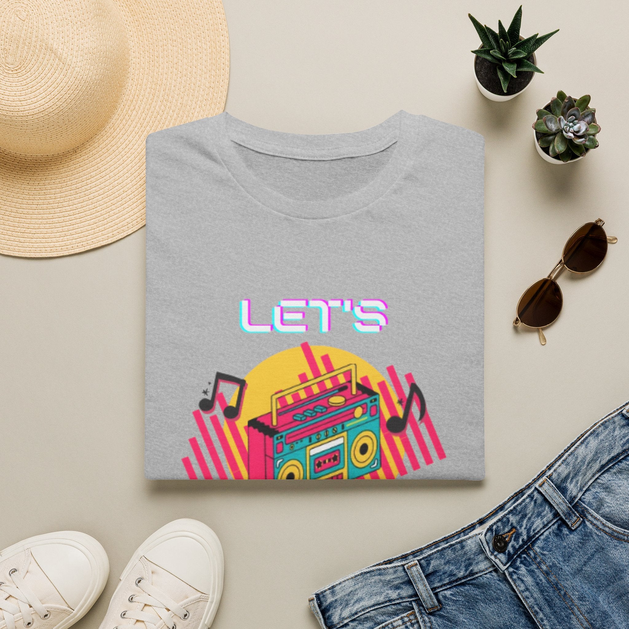 Retro Boombox "Let's Dance" T-Shirt