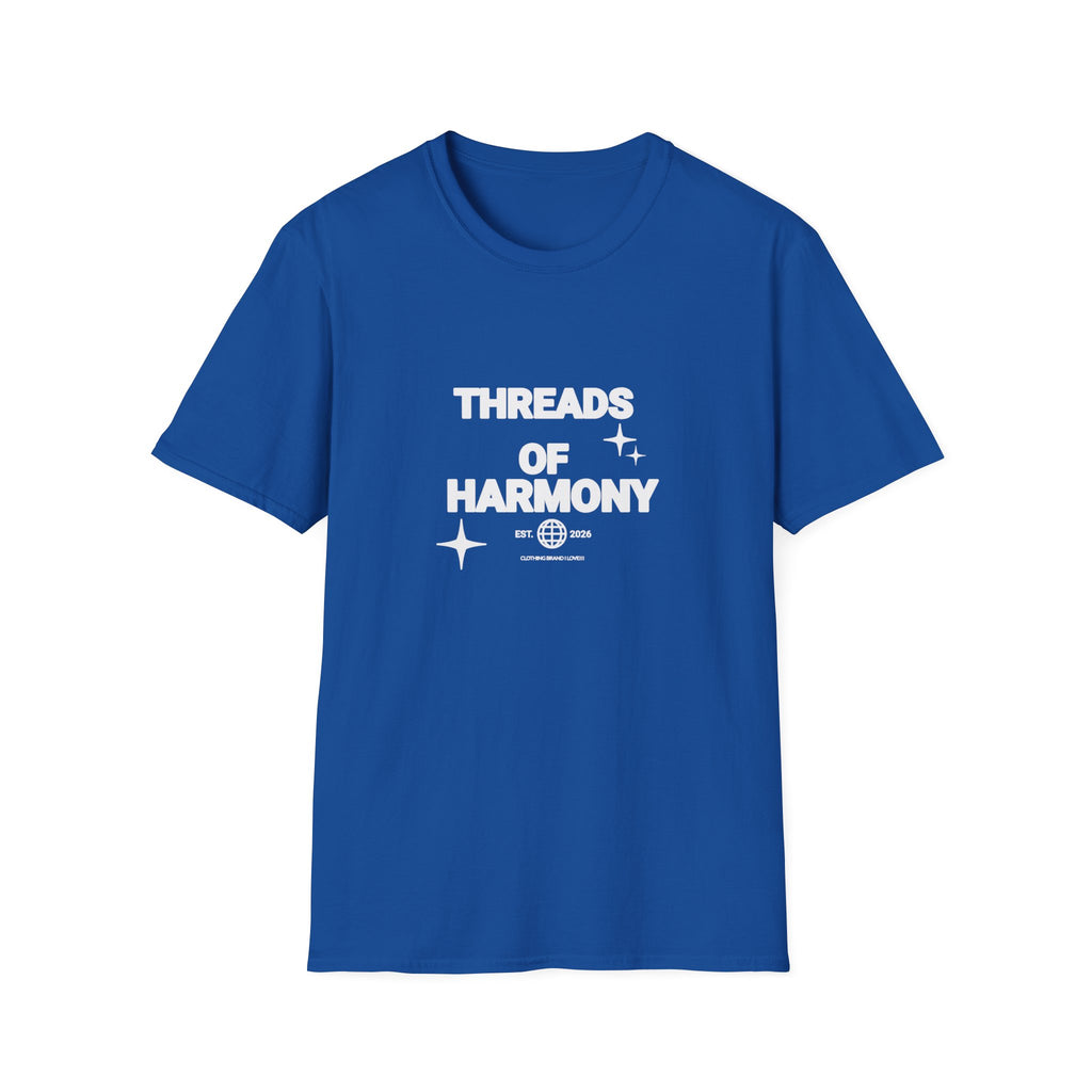 Threads of Harmony T-Shirt — Minimalist Music & Unity Tee