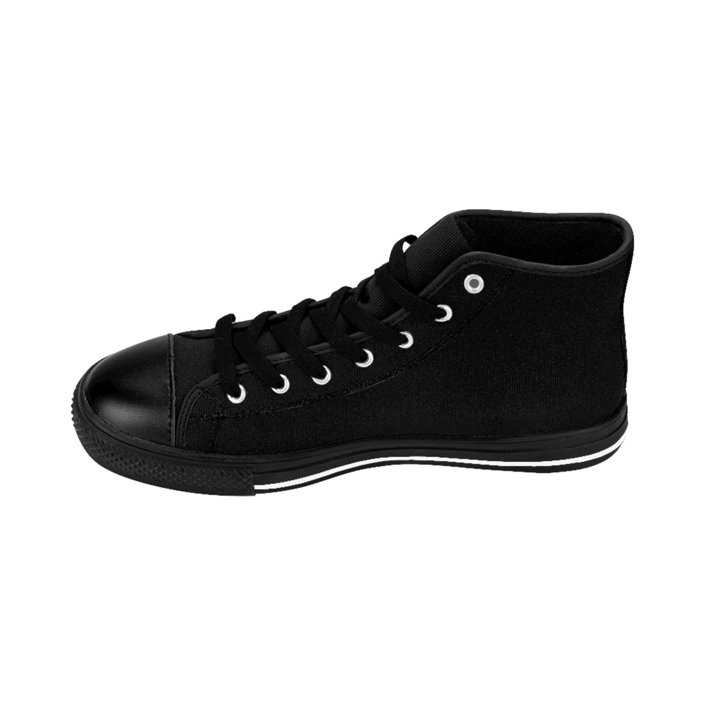 Women's Classic Sneakers — "My Brain Has 100% Song Lyrics" Retro Music High-Tops