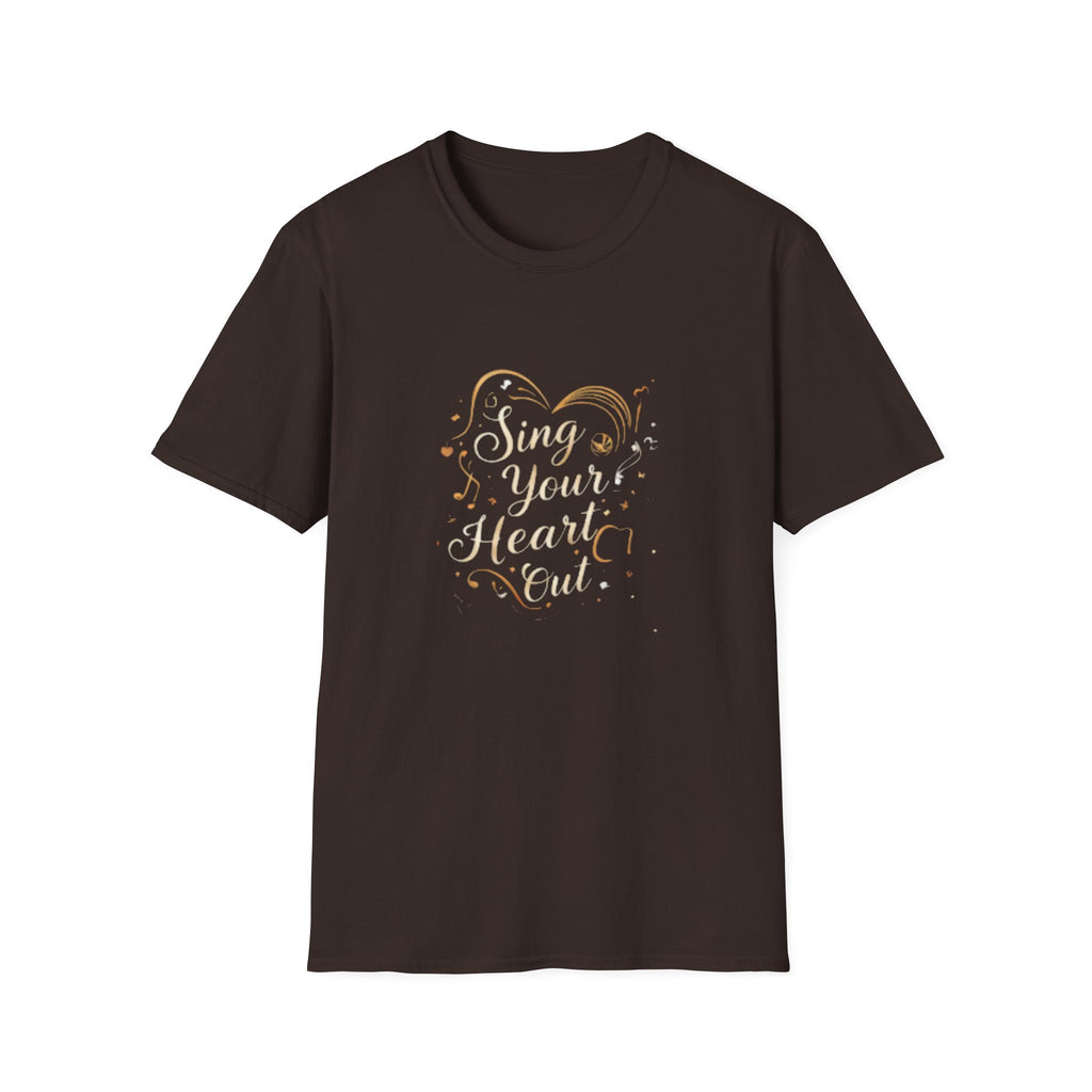 Sing Your Heart Out T-Shirt – Inspirational Music Tee