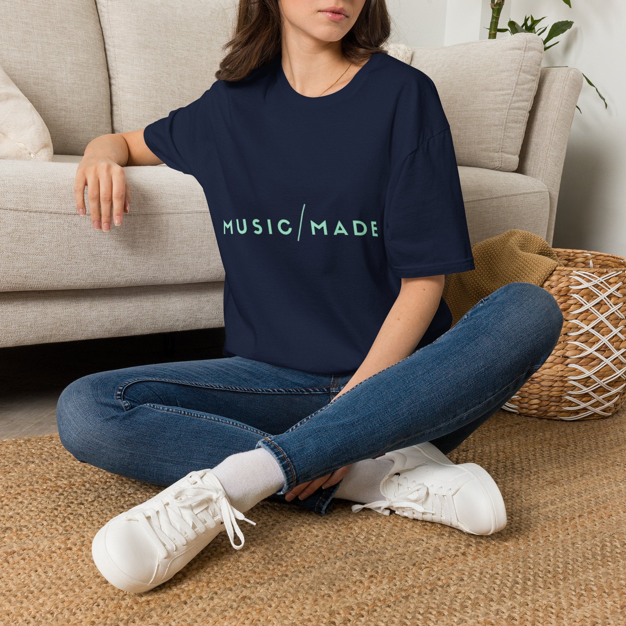 Music/Made T-Shirt — Minimalist Music Logo Tee