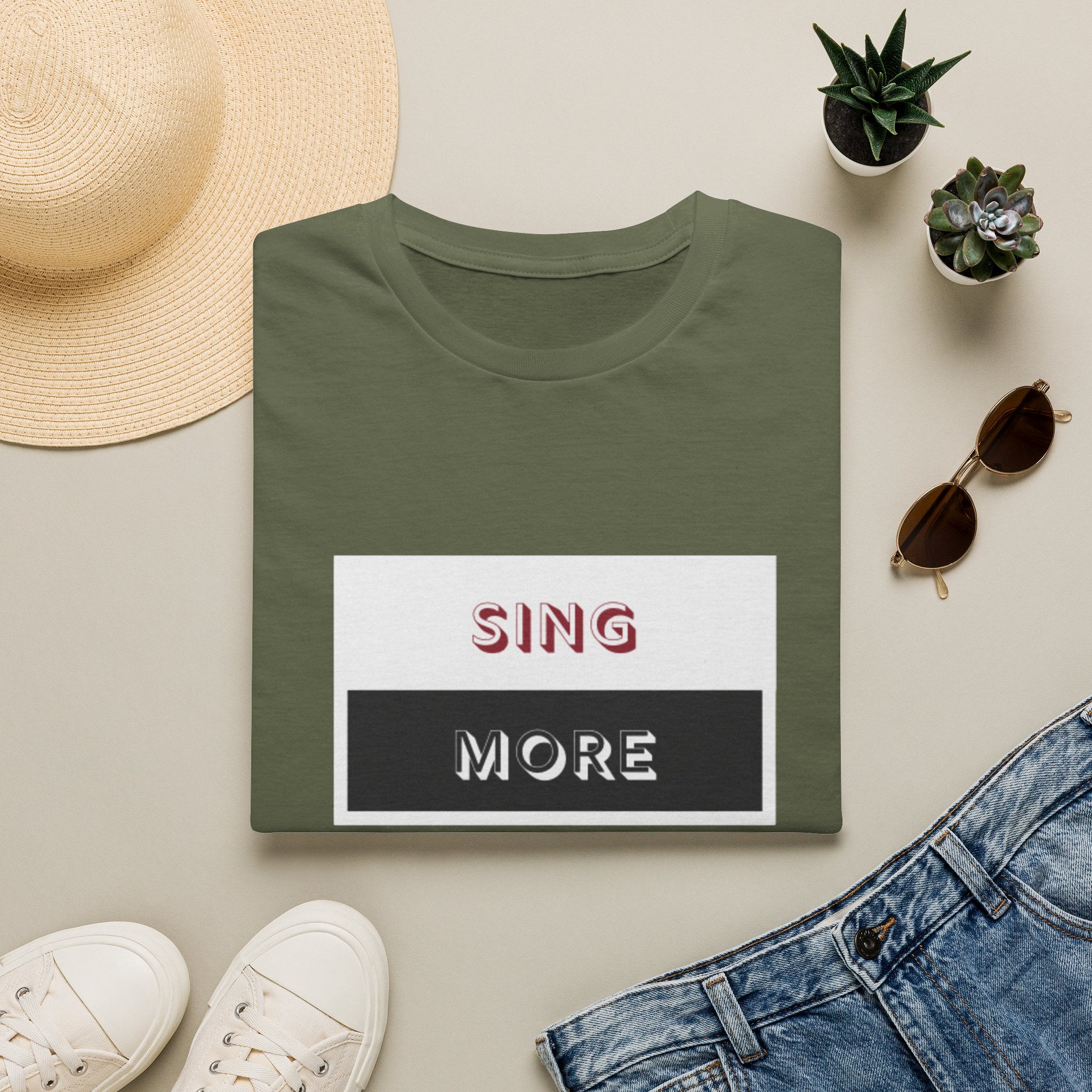 Sing More Graphic T‑Shirt — Motivational Music Tee