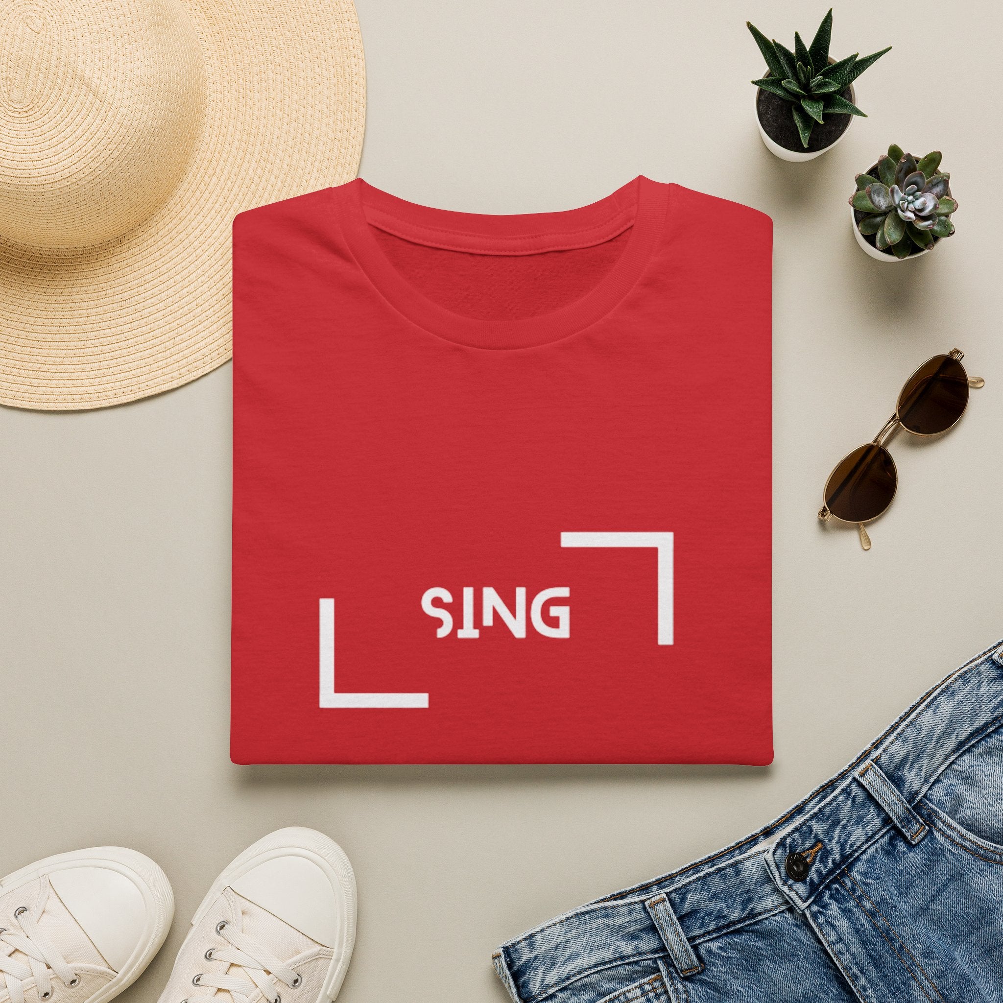 Sing Framed Logo T‑Shirt