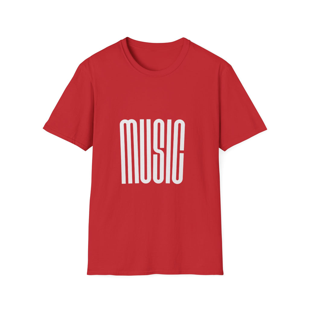 Music Graphic T‑Shirt — Retro Tall Lettering Tee