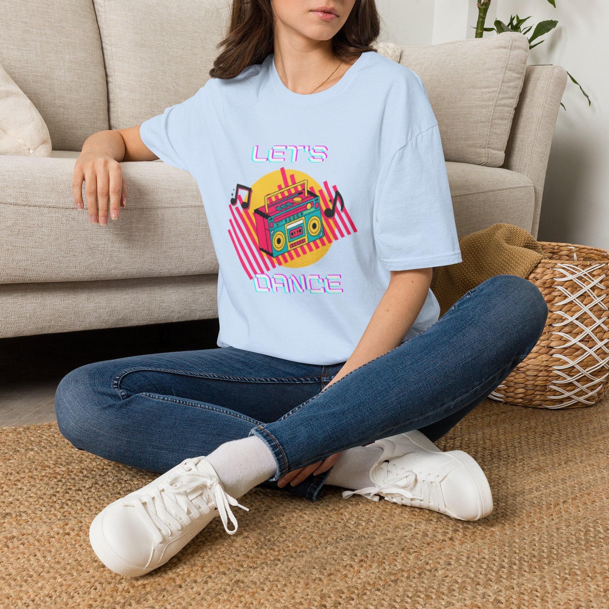 Retro Boombox "Let's Dance" T-Shirt