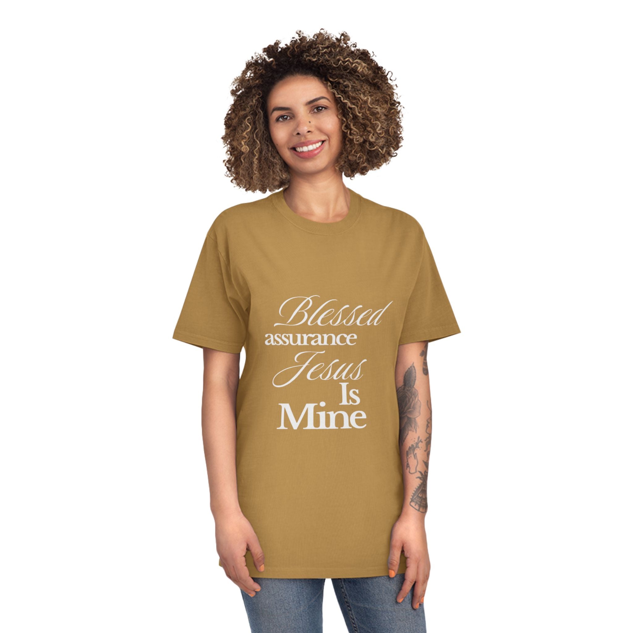 Blessed Assurance "Jesus Is Mine" T-Shirt — Christian Faith Tee