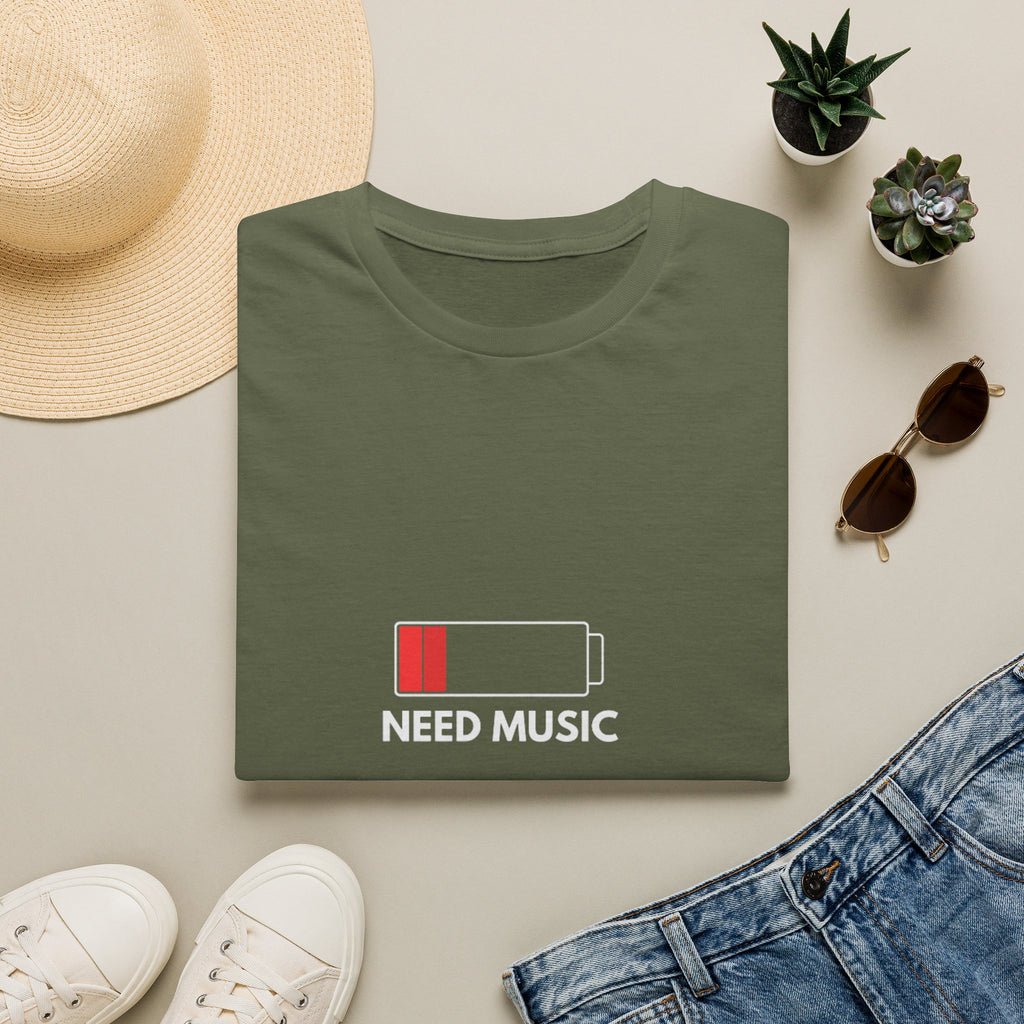 Need Music Battery Graphic T-Shirt