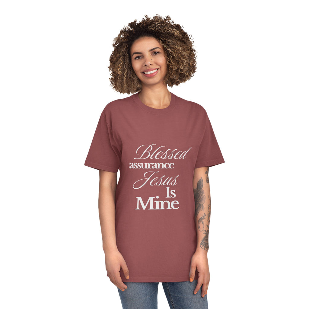 Blessed Assurance "Jesus Is Mine" T-Shirt — Christian Faith Tee