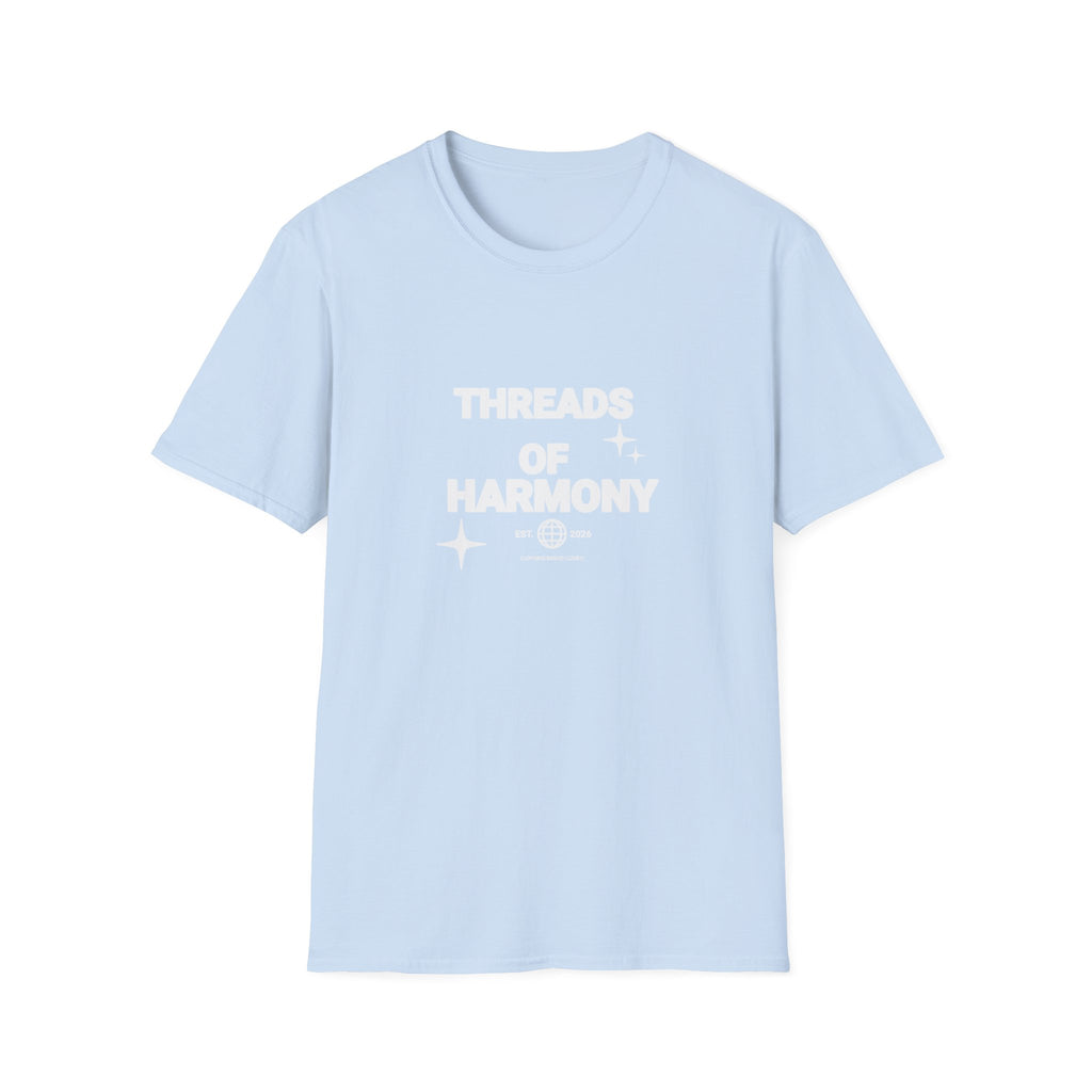 Threads of Harmony T-Shirt — Minimalist Music & Unity Tee