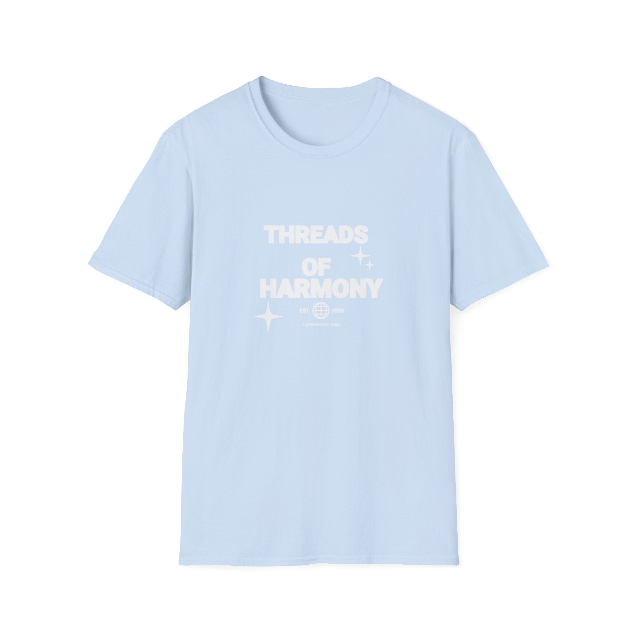 Threads of Harmony T-Shirt — Minimalist Music & Unity Tee
