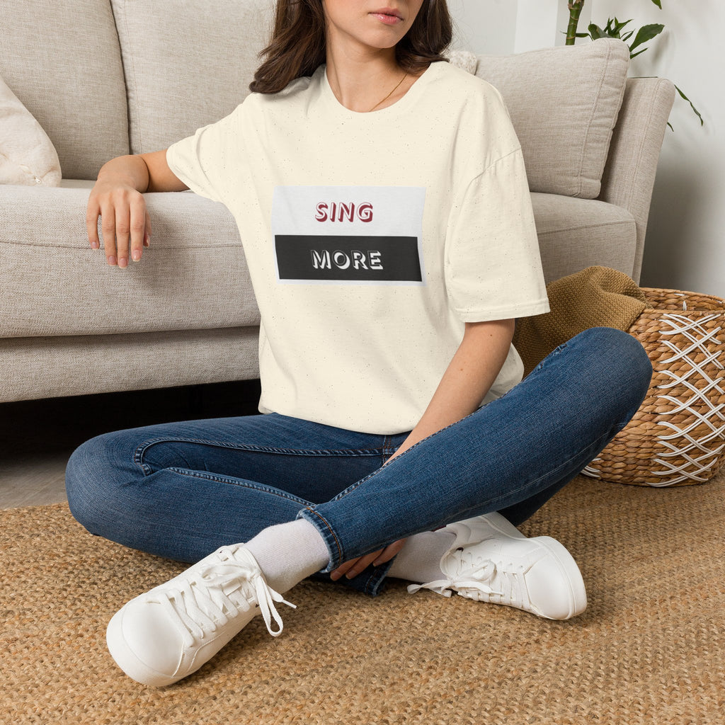 Sing More Graphic T‑Shirt — Motivational Music Tee