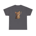Laughing Tabby Cat T-Shirt — Cute Meowing Cat Graphic Tee