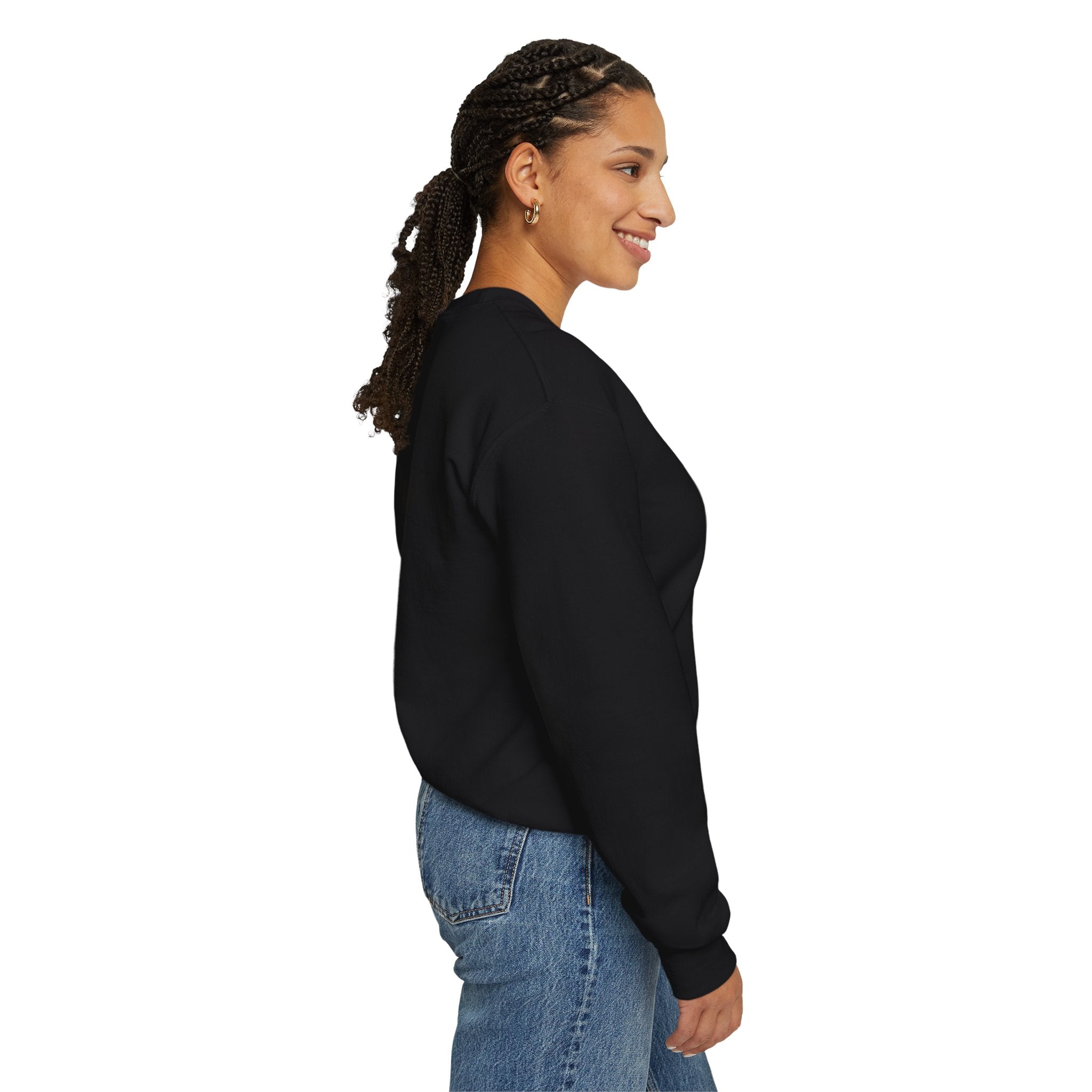 Vintage Microphone Sweatshirt — Retro Radio Mic Crewneck for Musicians & Podcasters