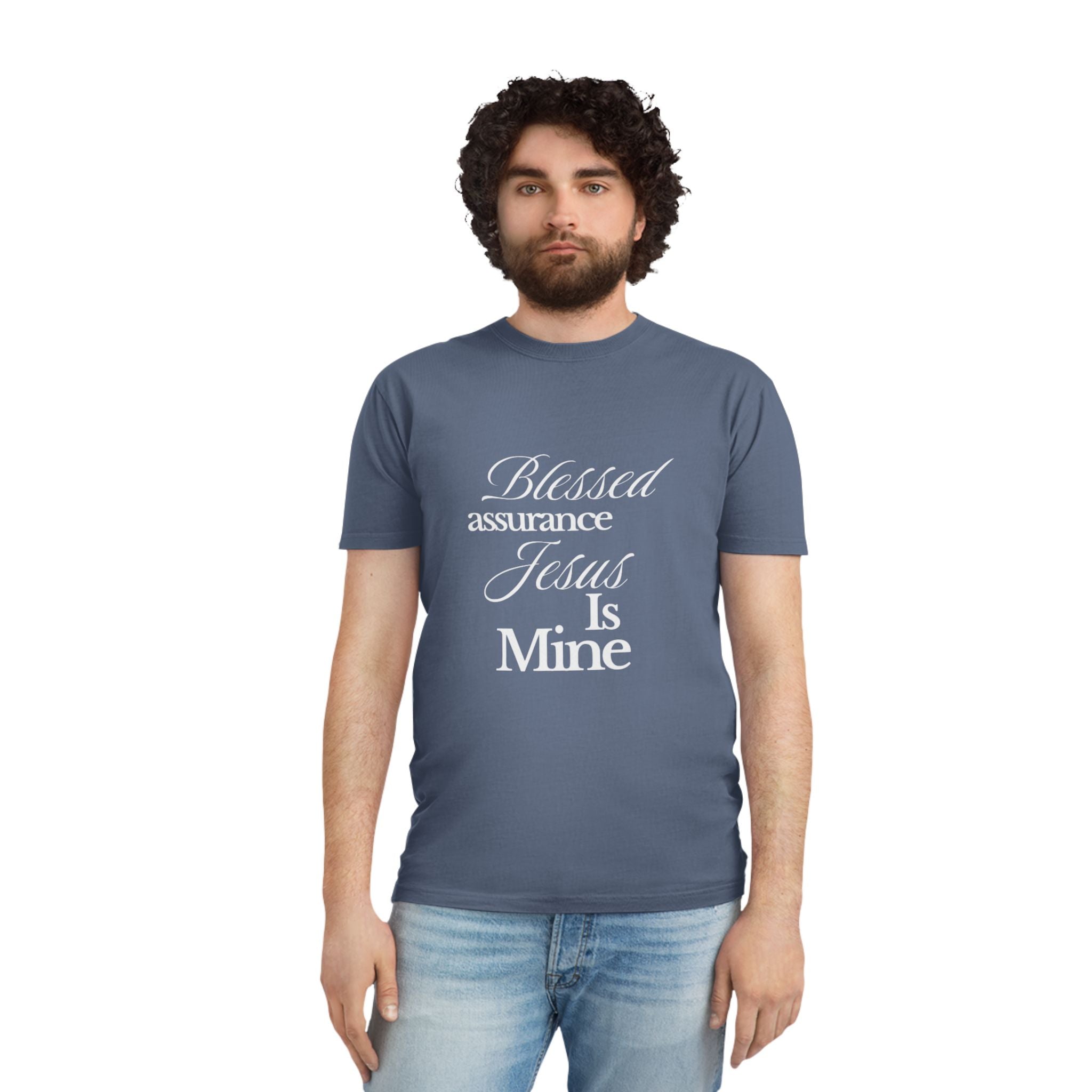 Blessed Assurance "Jesus Is Mine" T-Shirt — Christian Faith Tee