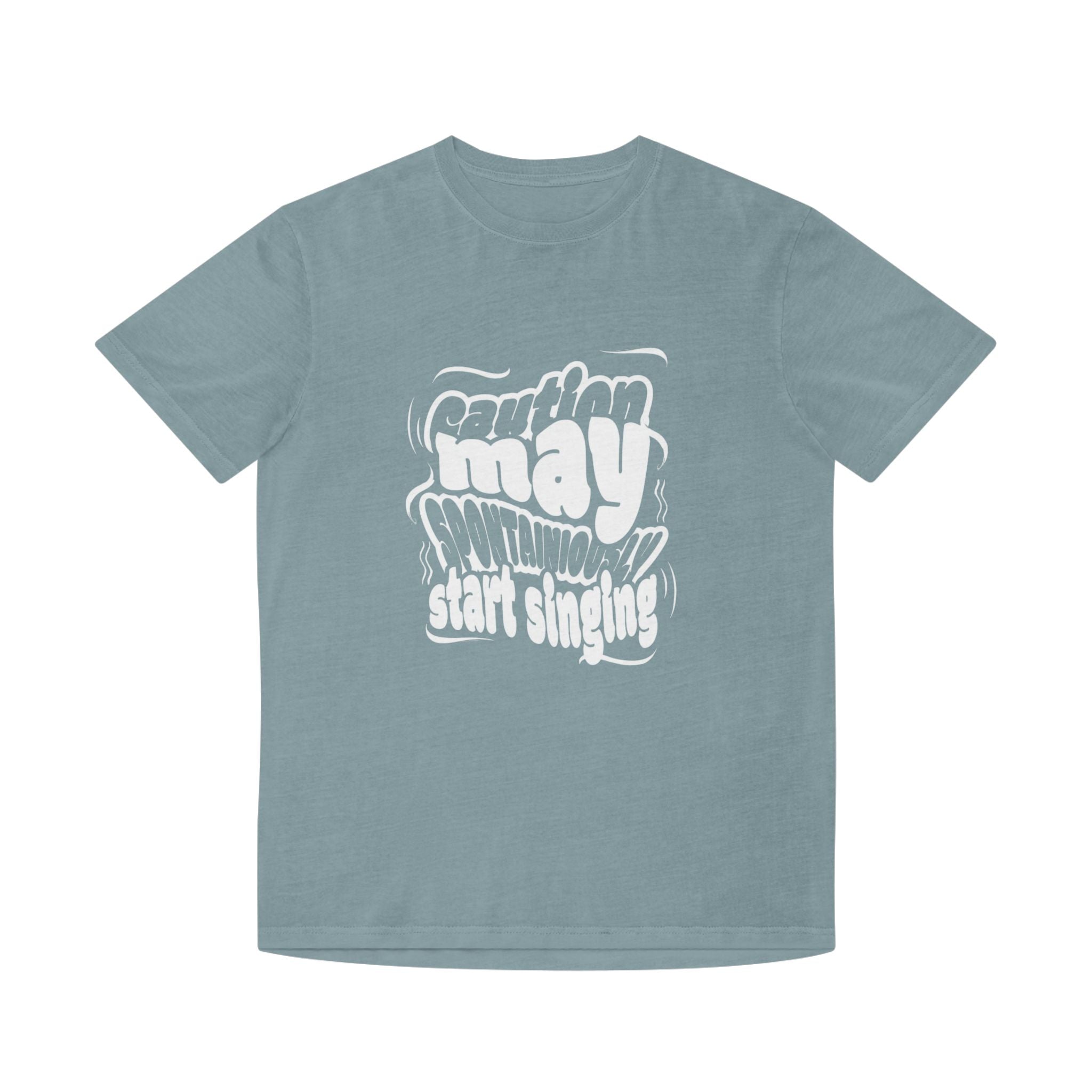 May Start Singing T-Shirt — Retro Wavy Text Graphic Tee