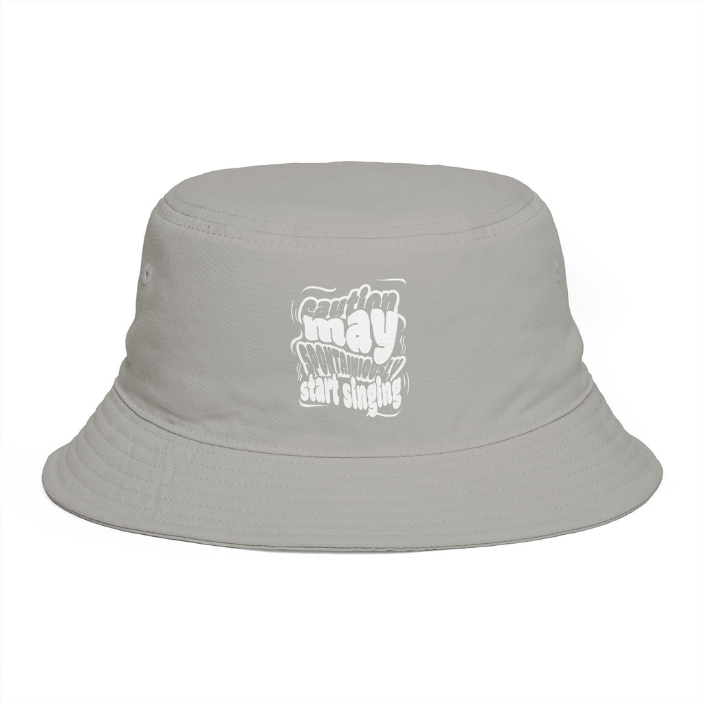 Bucket Hat — Retro 'Southern Sunday' Graphic Brown Sun Hat