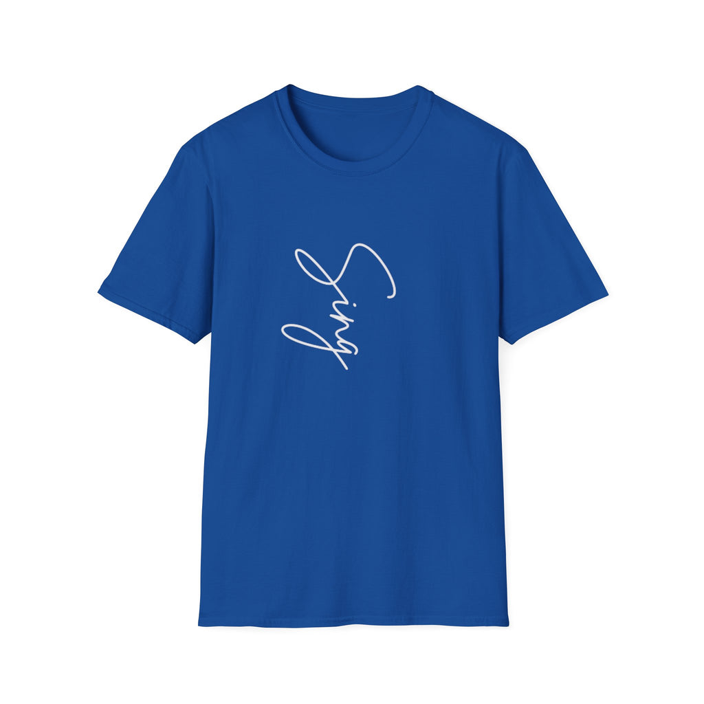 T-Shirt – Script 'Sing' Minimalist Graphic Tee