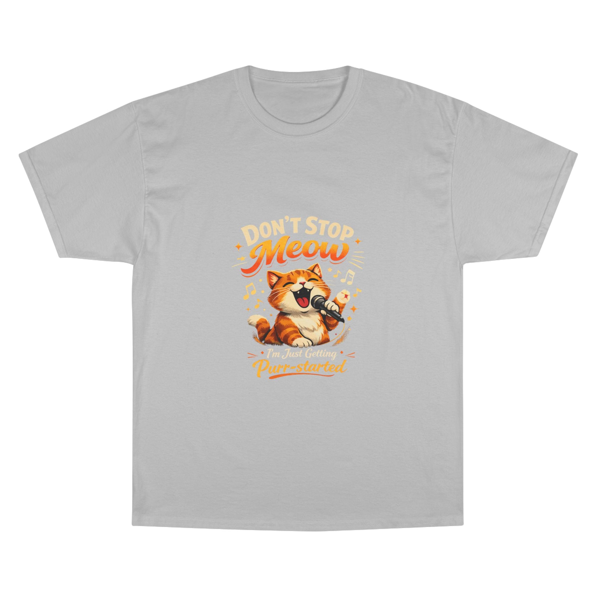 Don't Stop Meow T-Shirt — Funny Singing Cat Graphic Tee