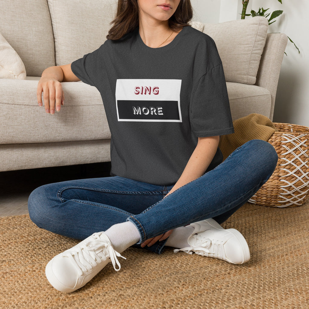 Sing More Graphic T‑Shirt — Motivational Music Tee