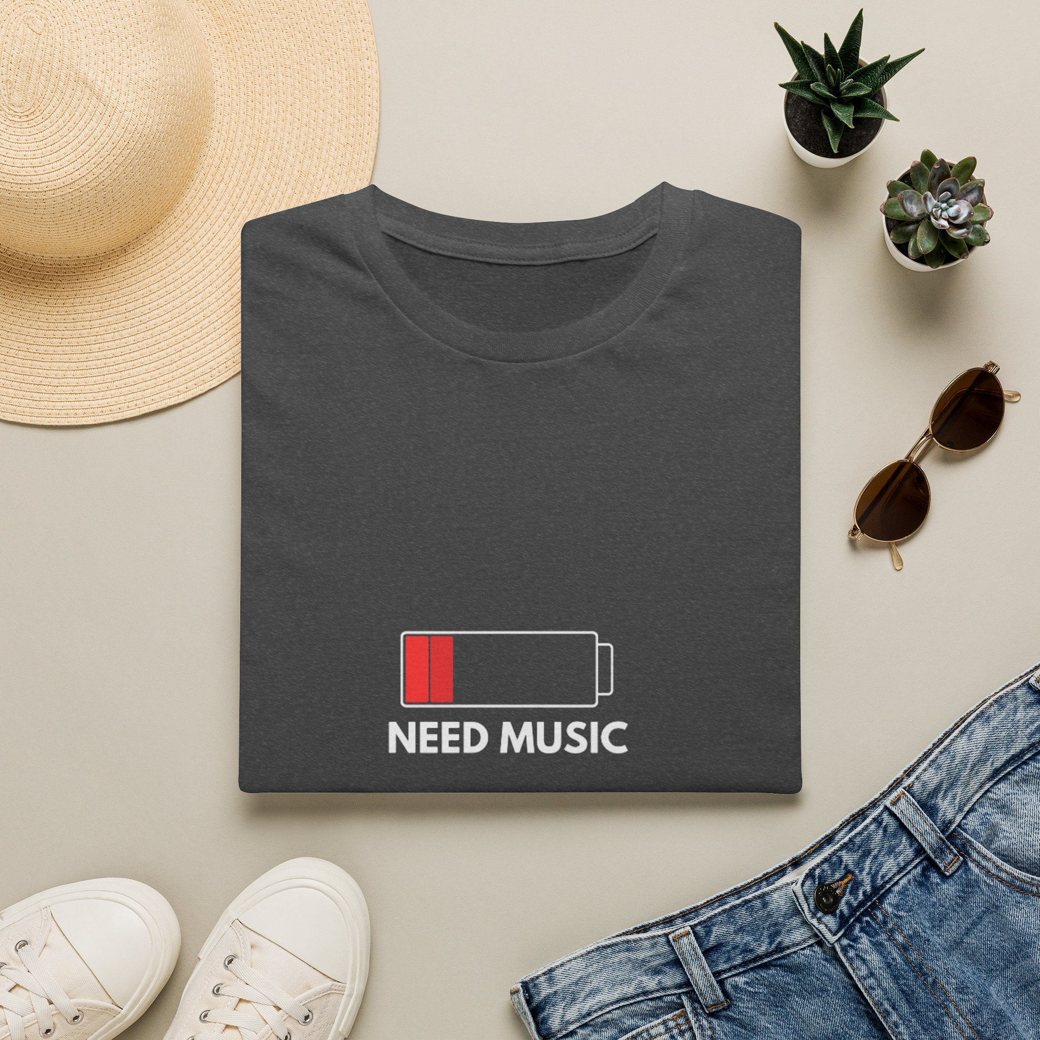 Need Music Battery Graphic T-Shirt